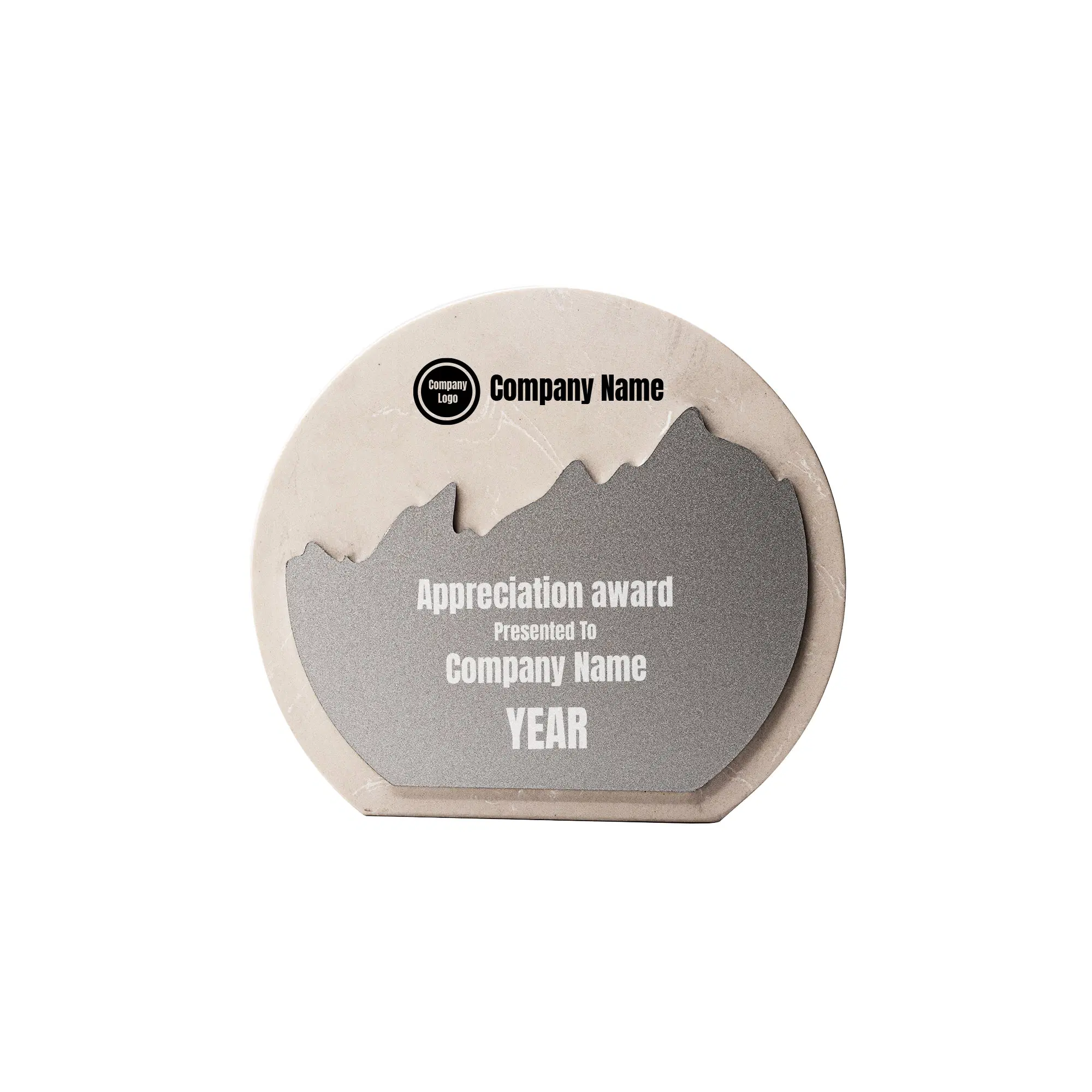 9x12 Loyal Service Certificate Plaque - Sublimated Golden Plate
